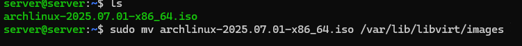 Copy ISO for VM